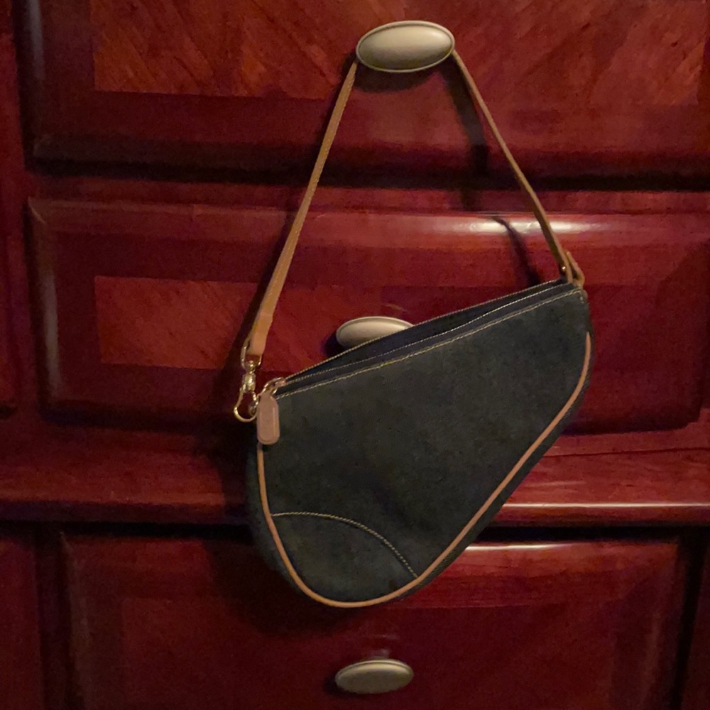 CHRISTIAN DIOR MINI DENIM SADDLE BAG